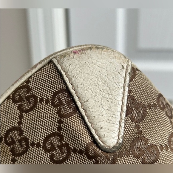 Authentic Gucci GG Creole Horse Bit Monogram Logo Satchel - Picture 13 of 16